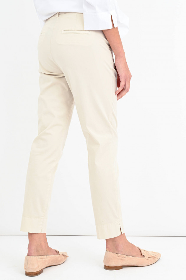 Cambio  Baumwoll-Chino STELLA CROPPED in Creme