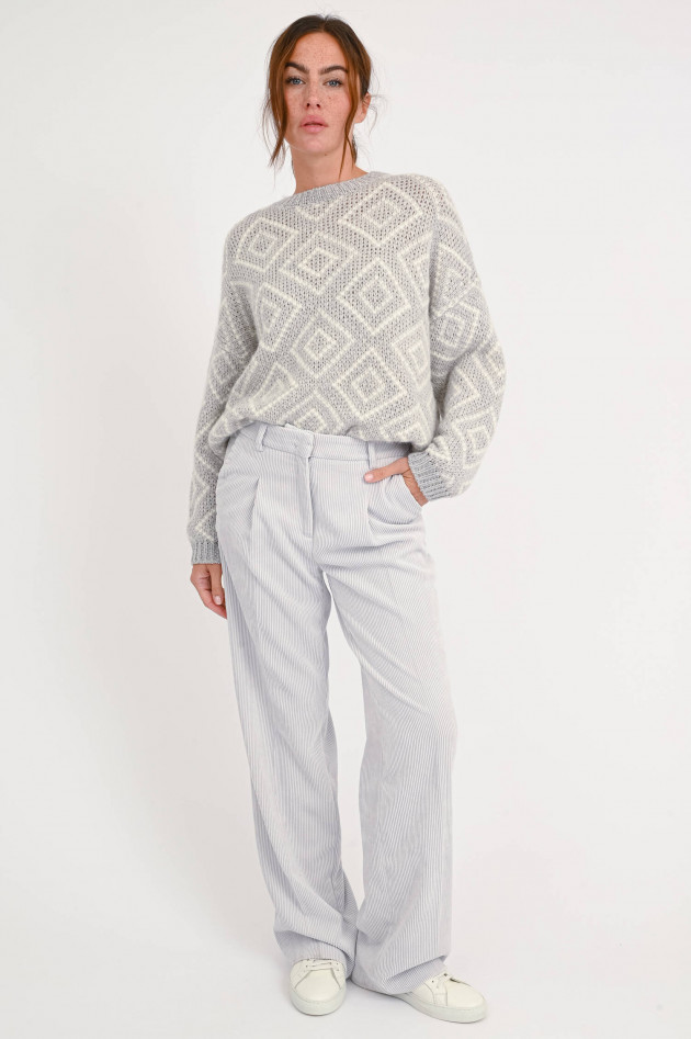 Cambio  Cord-Hose SOPHISTICATED DRAPEY in Hellgrau