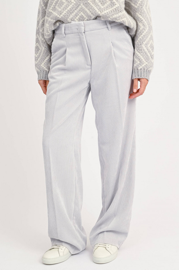 Cambio  Cord-Hose SOPHISTICATED DRAPEY in Hellgrau