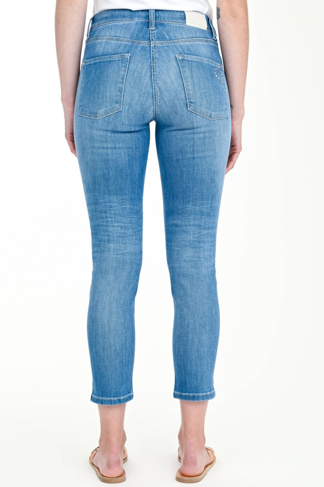 Cambio  Superstretch Jeans PIPER SHORT in Hellblau