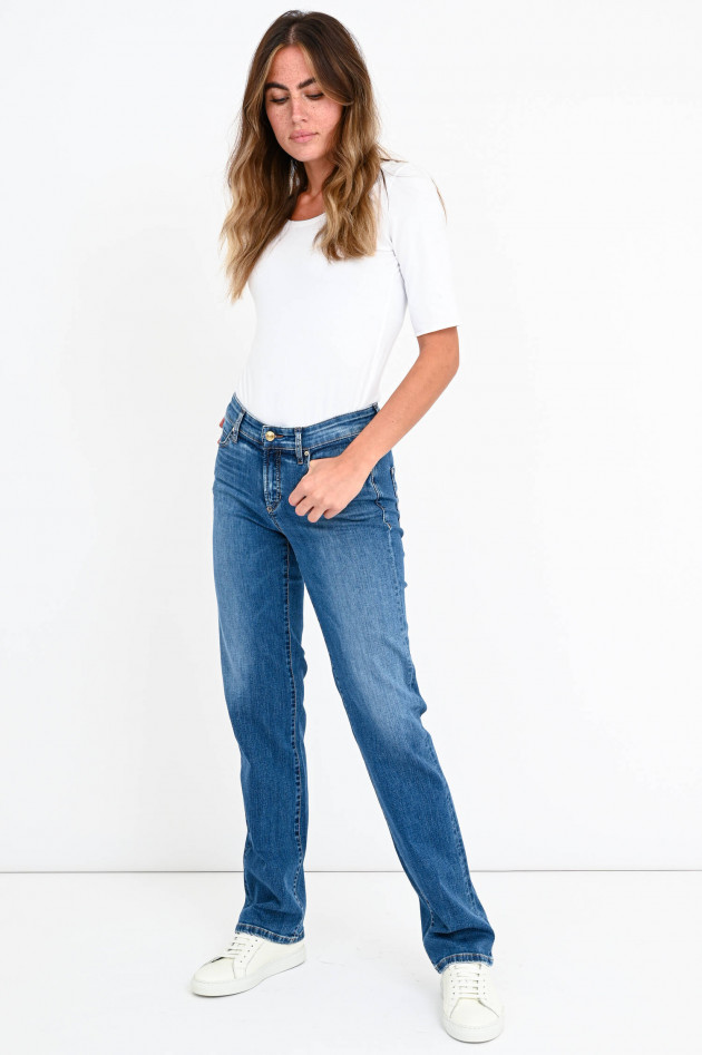 Cambio  Straight-Jeans PARIS in Mittelblau