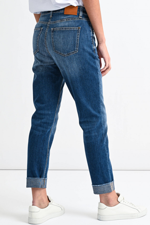 Cambio  Boyfriend Jeans KERRY in Mittelblau