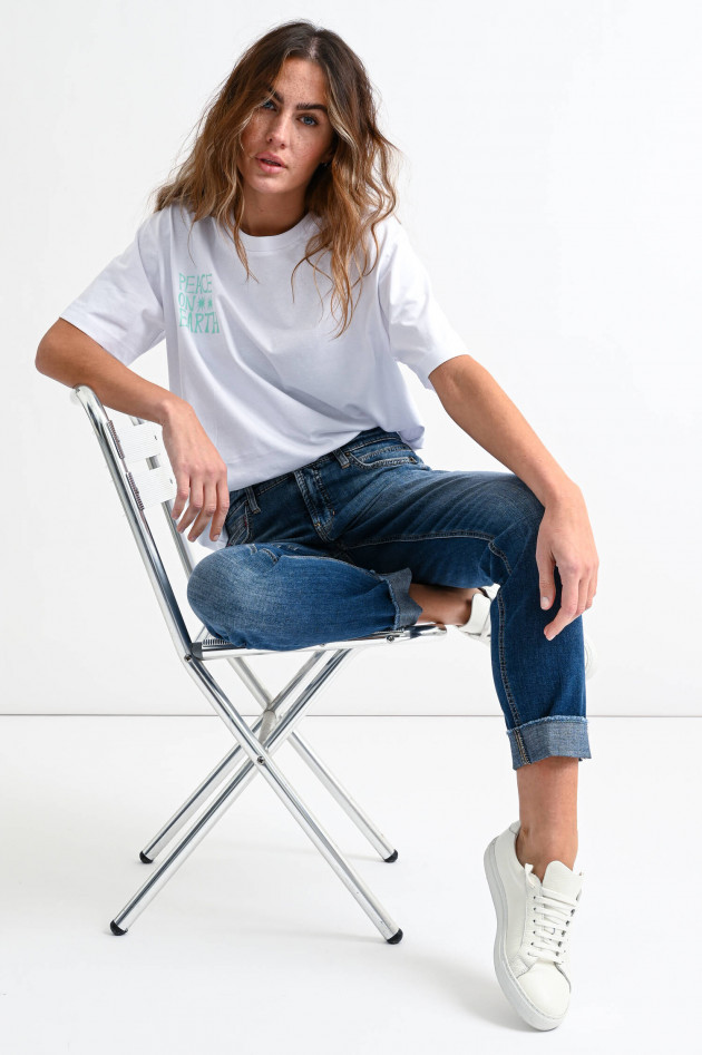 Cambio  Boyfriend Jeans KERRY in Mittelblau