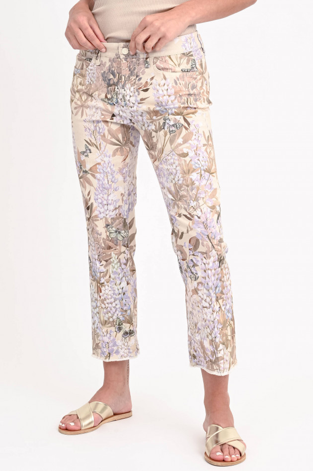 Cambio  7/8-Jeans PARIS mit floralem Print