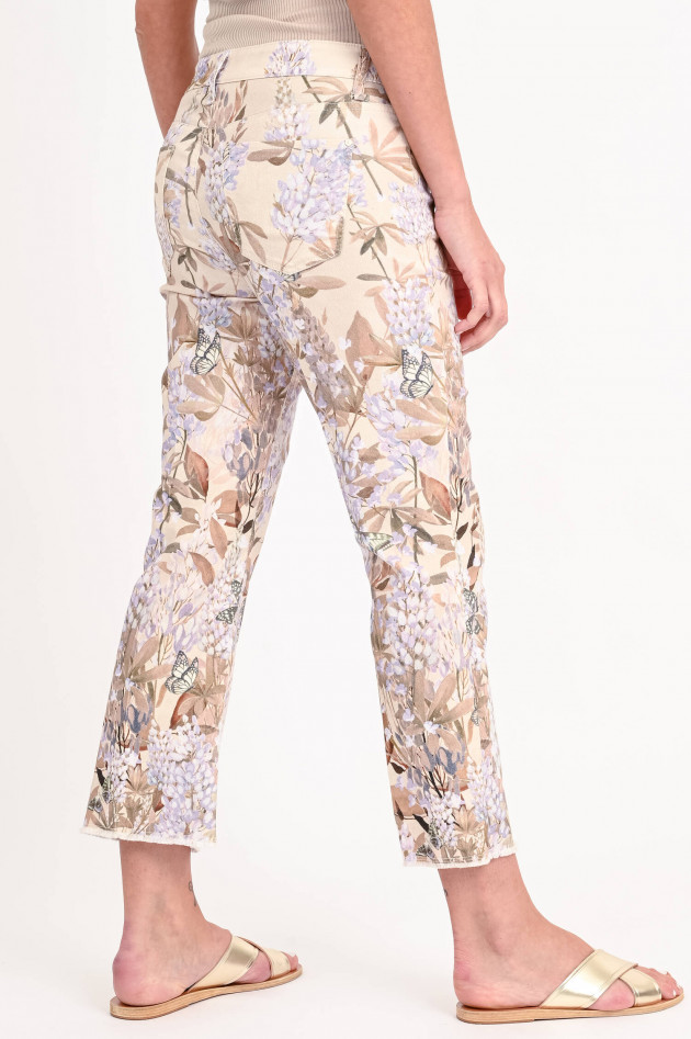 Cambio  7/8-Jeans PARIS mit floralem Print