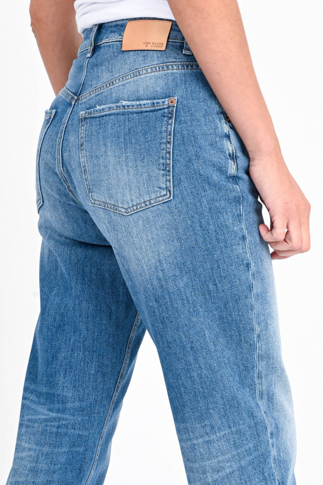 Cambio  x VIKY RADER Jeans VIKY BARELL in Mittelblau