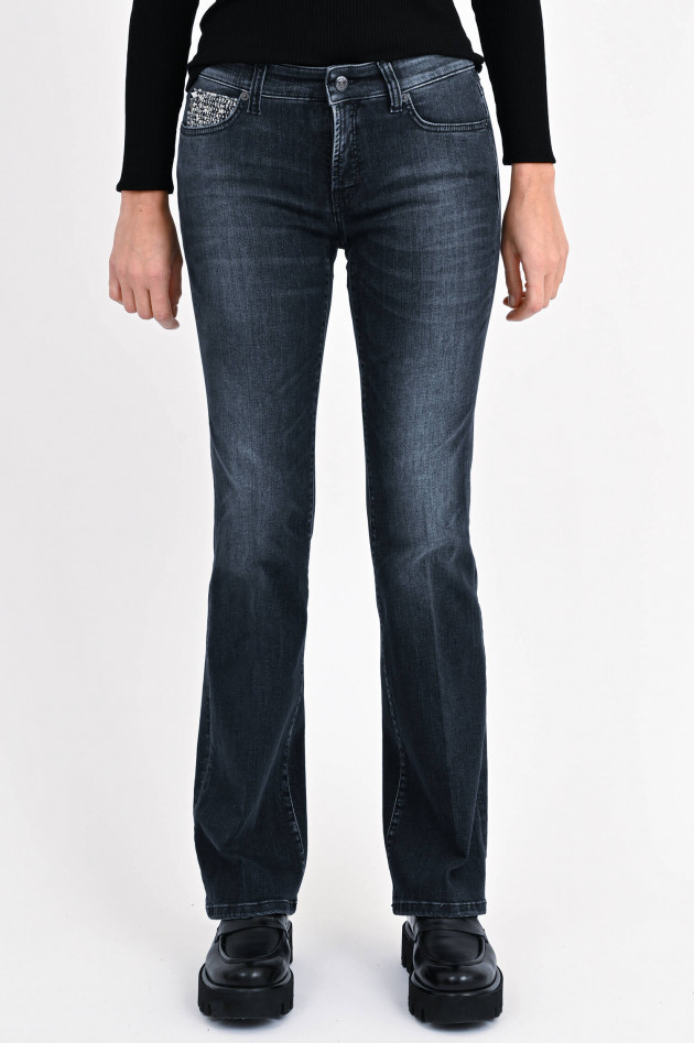 Cambio  Flared Jeans PARIS SUPERSTRETCH in Dunkelgrau