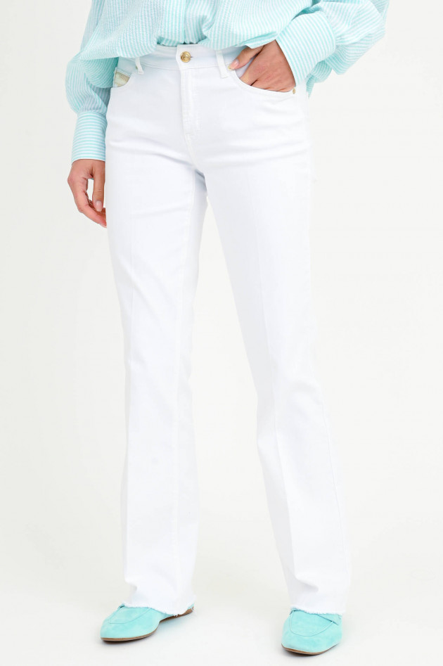 Cambio  Jeans PARIS FLARED in Weiß