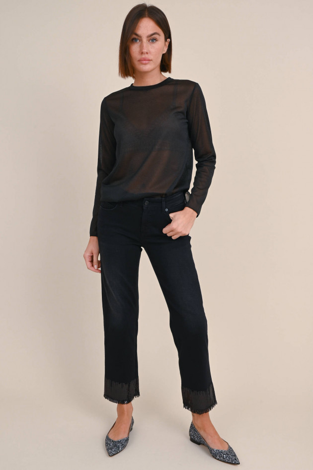 Cambio  Jeans PARIS STRAIGHT mit Pailetten in Schwarz