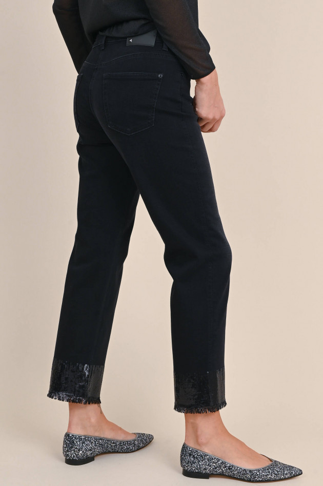 Cambio  Jeans PARIS STRAIGHT mit Pailetten in Schwarz