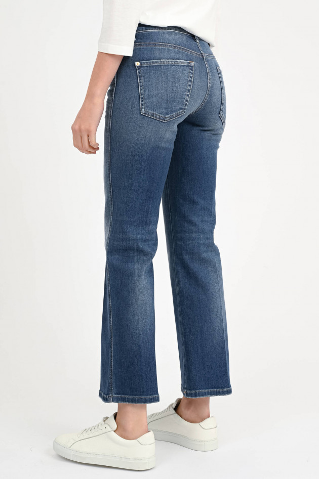 Cambio  Flared Denim FRANCESCA mit Nieten in Mittelblau
