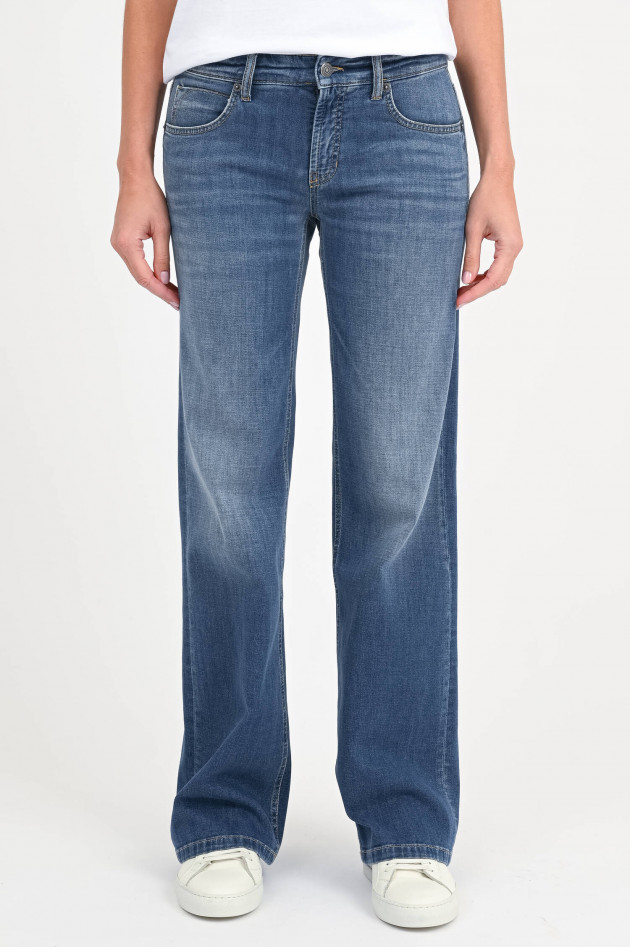 Cambio  Jeans mit ausgestelltem Bein in Mittelblau