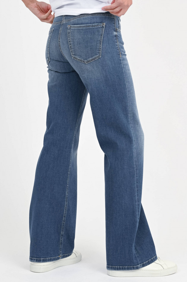 Cambio  Jeans mit ausgestelltem Bein in Mittelblau