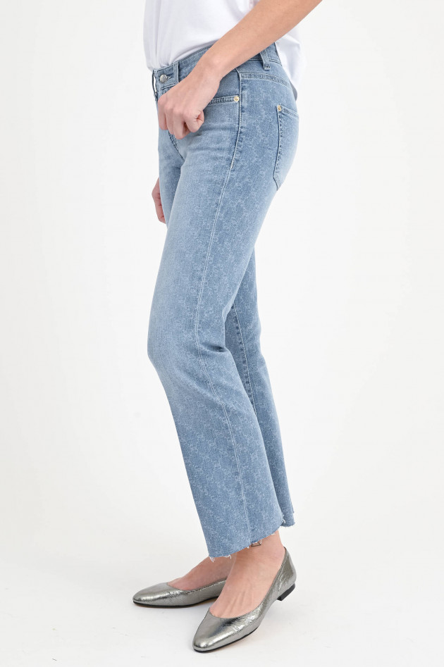Cambio  Dezent gemusterte Jeans PARIS EASY in Hellblau