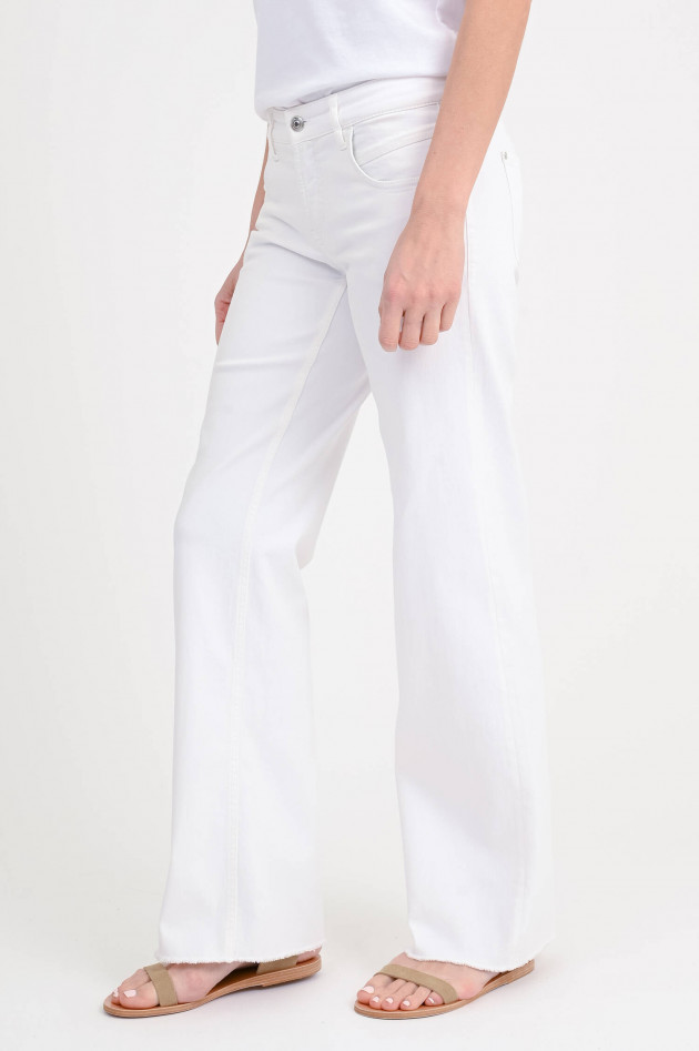 Cambio  Wide-Leg-Jeans TESS in Weiß
