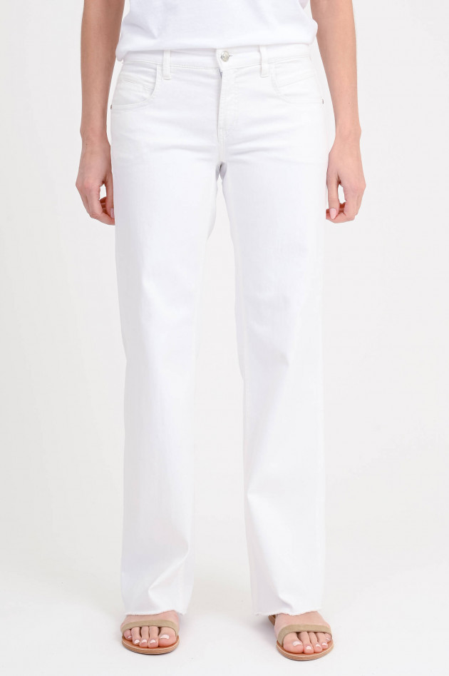 Cambio  Wide-Leg-Jeans TESS in Weiß