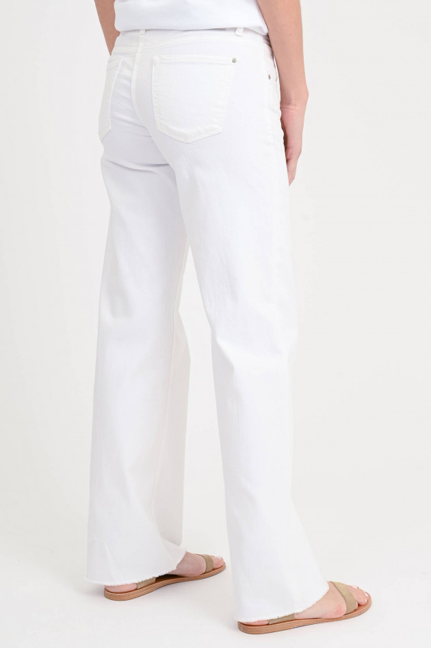 Cambio  Wide-Leg-Jeans TESS in Weiß