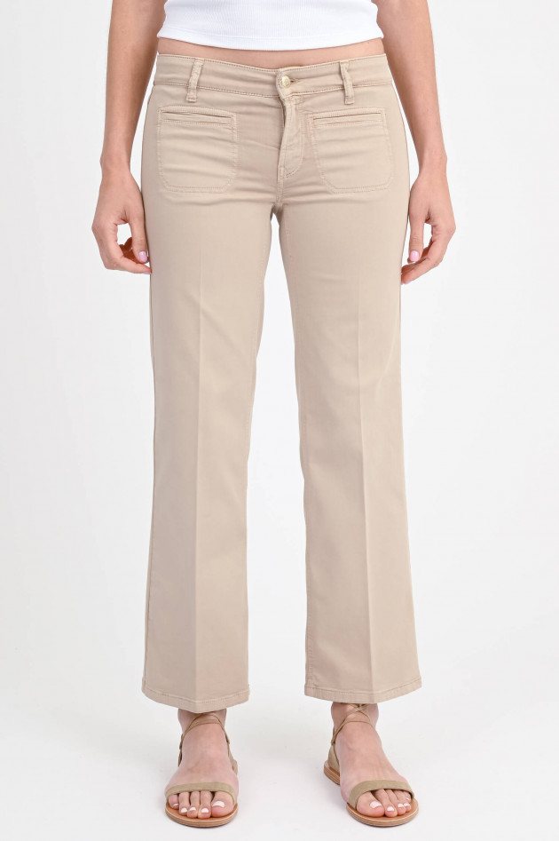 Cambio  Baumwoll-Mix Hose TESS CROPPED in Frappe