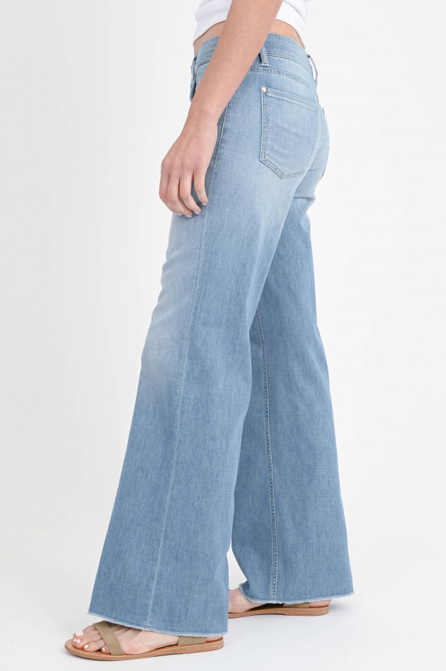 Cambio  Wide-Leg-Jeans TESS in Hellblau