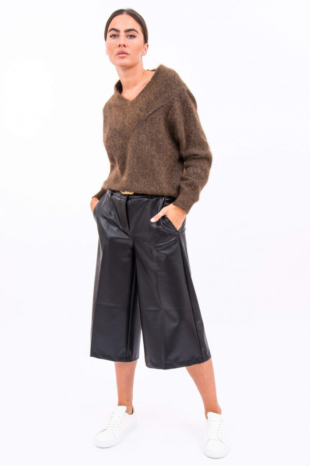 Cambio  Vegane Leder-Culotte in Schwarz