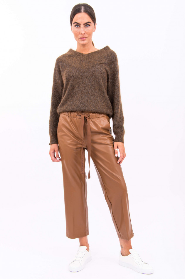 Cambio  Vegane Lederhose in Cognac