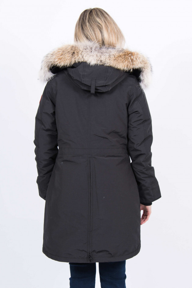 Canada Goose Winterparka ROSSCLAIR mit Fellbesatz in Schwarz