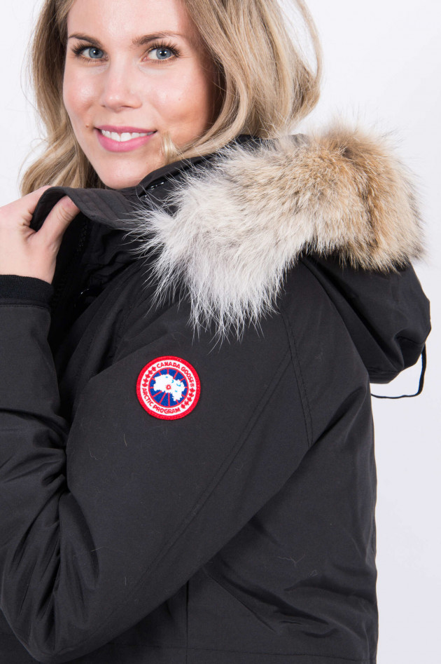 Canada Goose Winterparka ROSSCLAIR mit Fellbesatz in Schwarz