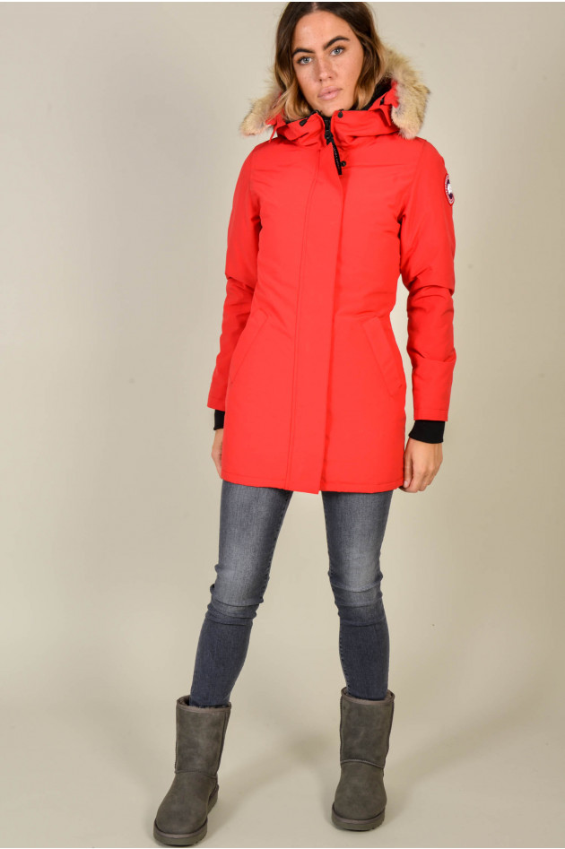 Canada Goose Parka VICTORIA in Rot