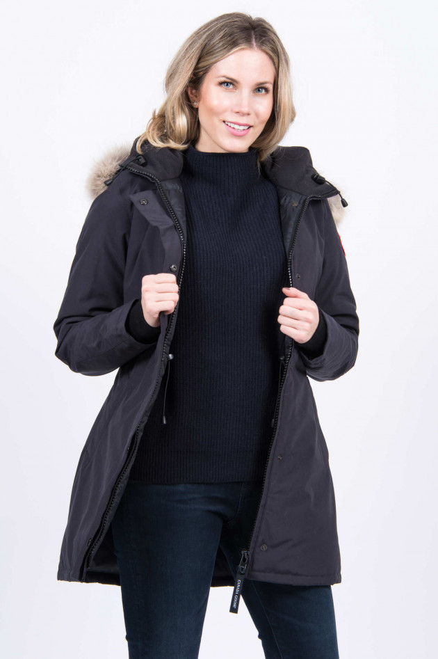 Canada Goose Winterparka VICTORIA mit Echtpelz in Navy