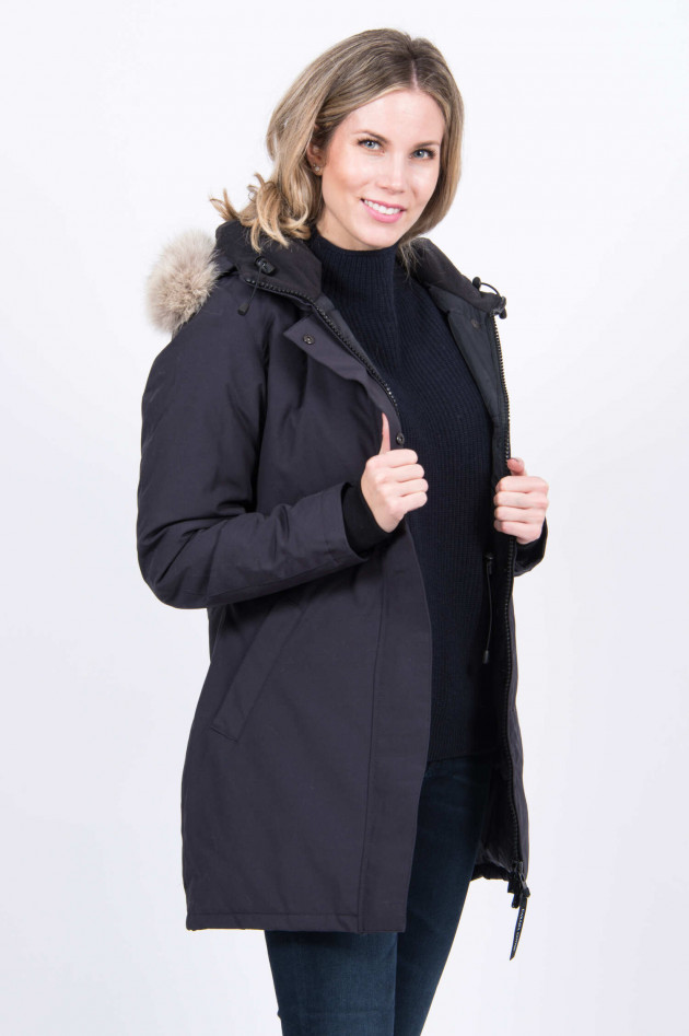 Canada Goose Winterparka VICTORIA mit Echtpelz in Navy