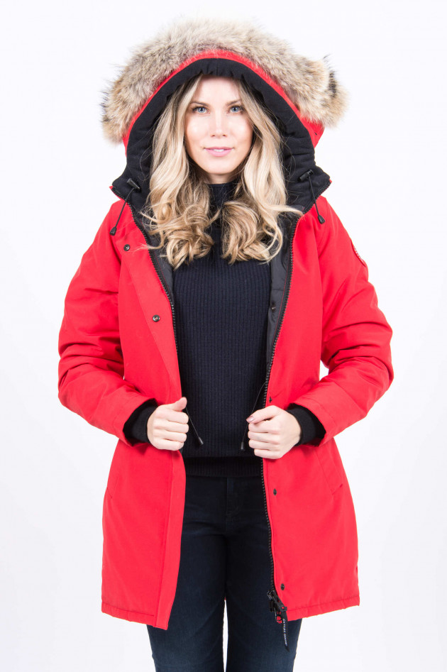 Canada Goose Winterparka VICTORIA mit Echtpelz in Rot