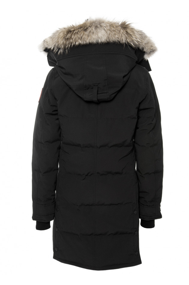 Canada Goose Parka mit Fellbesatz Schwarz