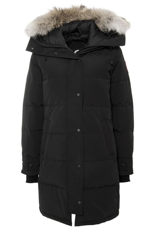 Canada Goose Parka mit Fellbesatz Schwarz