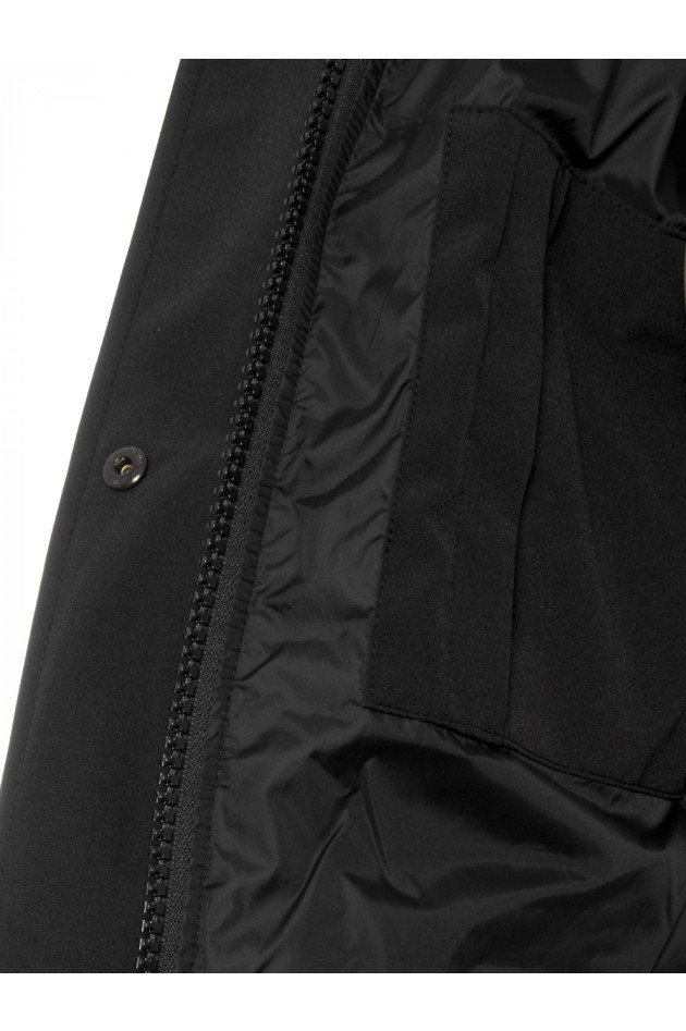 Canada Goose Parka mit Fellbesatz Schwarz