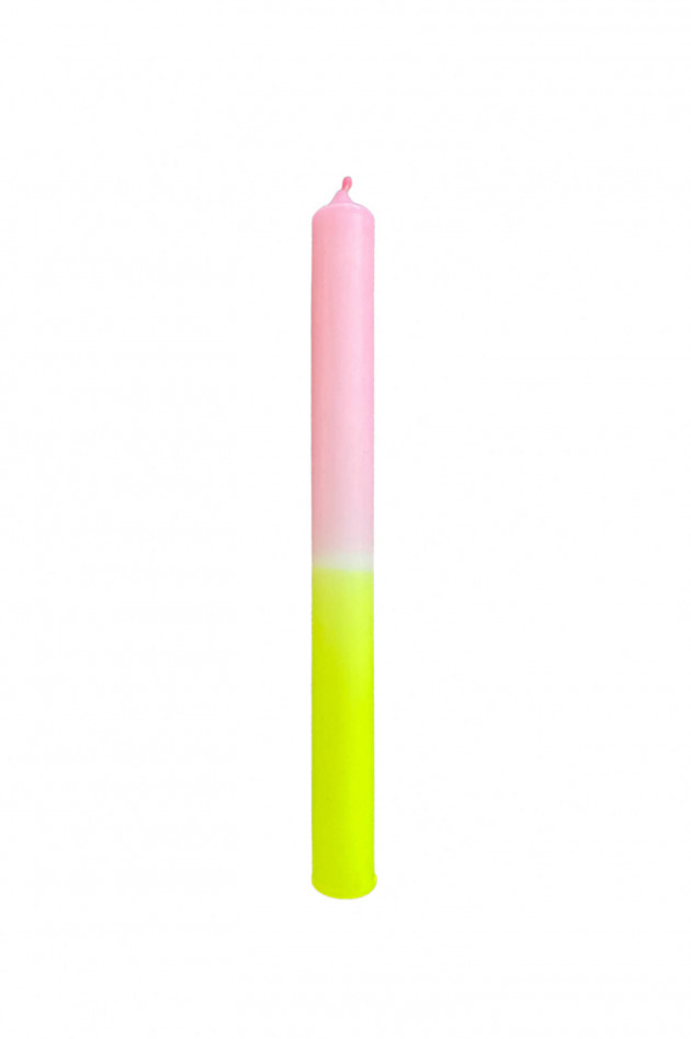 Candy Candle Dip-Dye Stabkerzen-Set LIMONCELLO in Rosa/Gelb