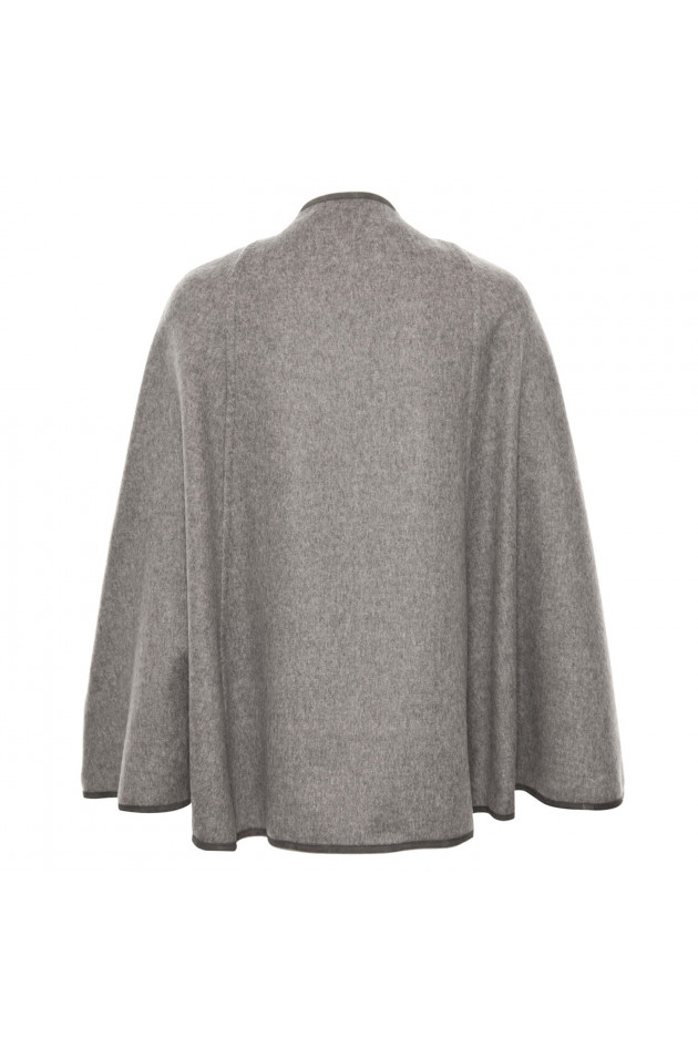 DUE Cape ALEXIA in Grau/Beige