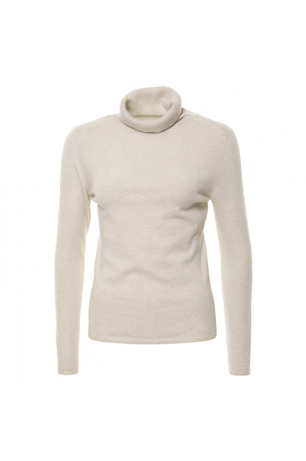 Allude Cashmere-Rollkragenpullover in Sand