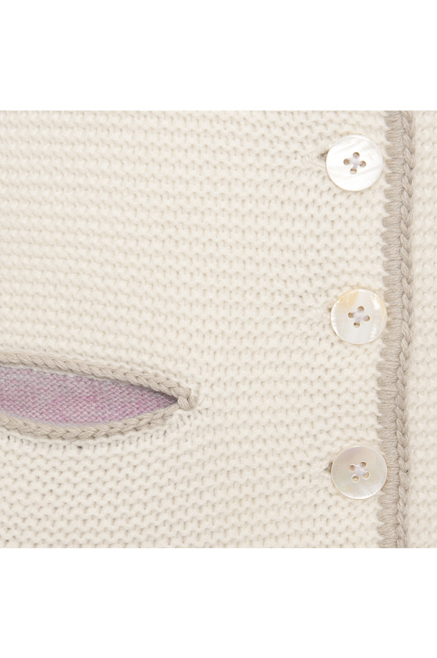 My Herzallerliebst Cashmere Weste ALICE in Creme/Taupe