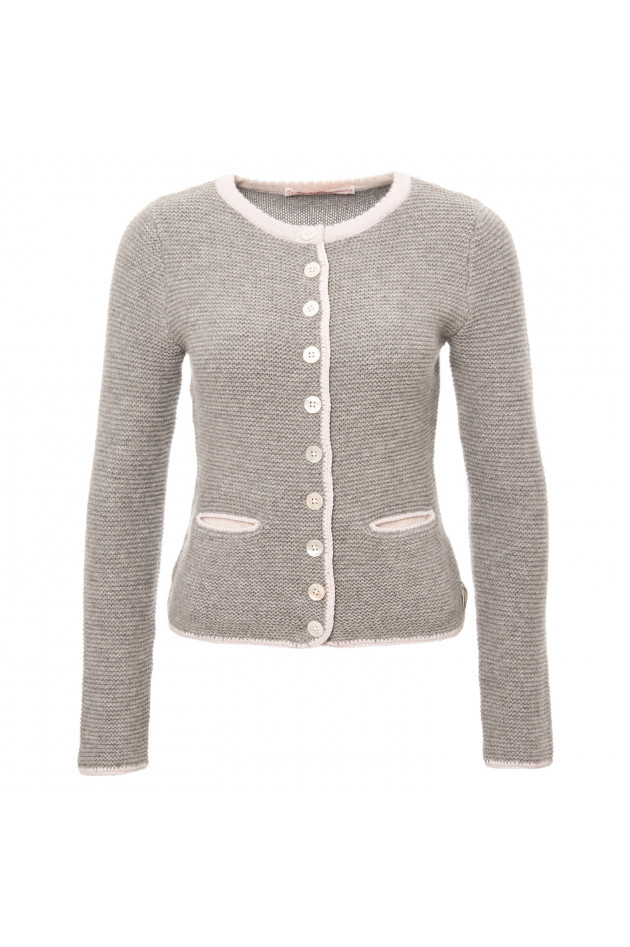 My Herzallerliebst Cashmere Weste ALICE in Grau/Rosa