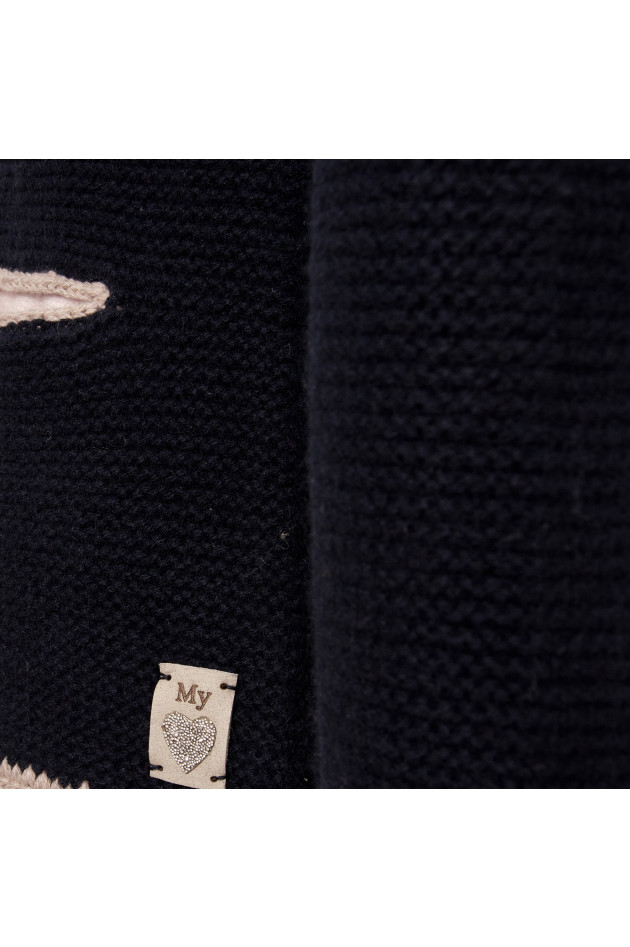 My Herzallerliebst Cashmere Weste ALICE in Navy/Beige