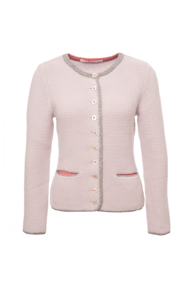 My Herzallerliebst Cashmere Weste ALICE in Rosa/Braun