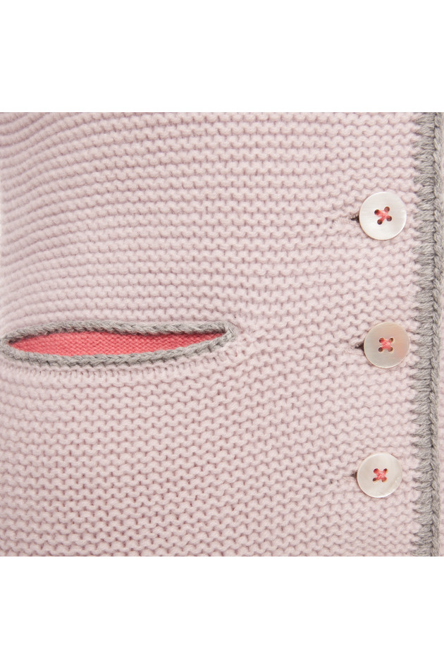 My Herzallerliebst Cashmere Weste ALICE in Rosa/Braun