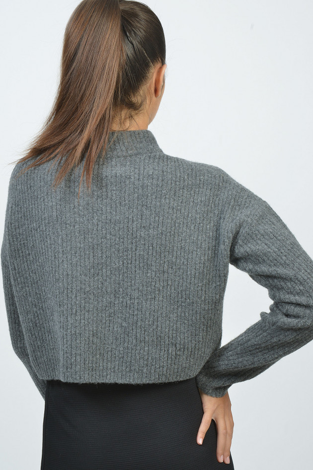 Charli  Pullover mit Stehkragen in Grau