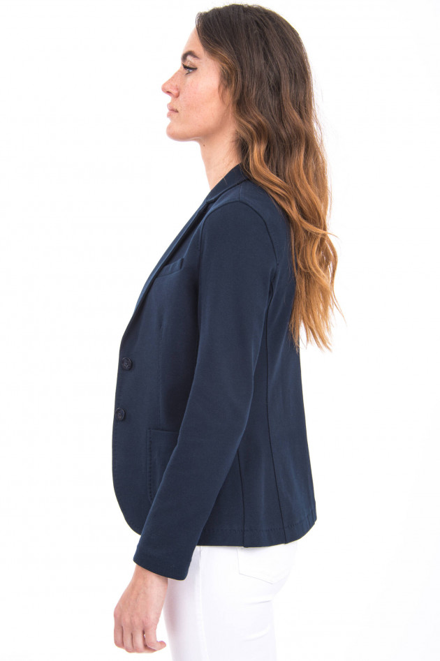 Circolo 1901 Strukturierter Blazer mit Ziersteppung in Navy