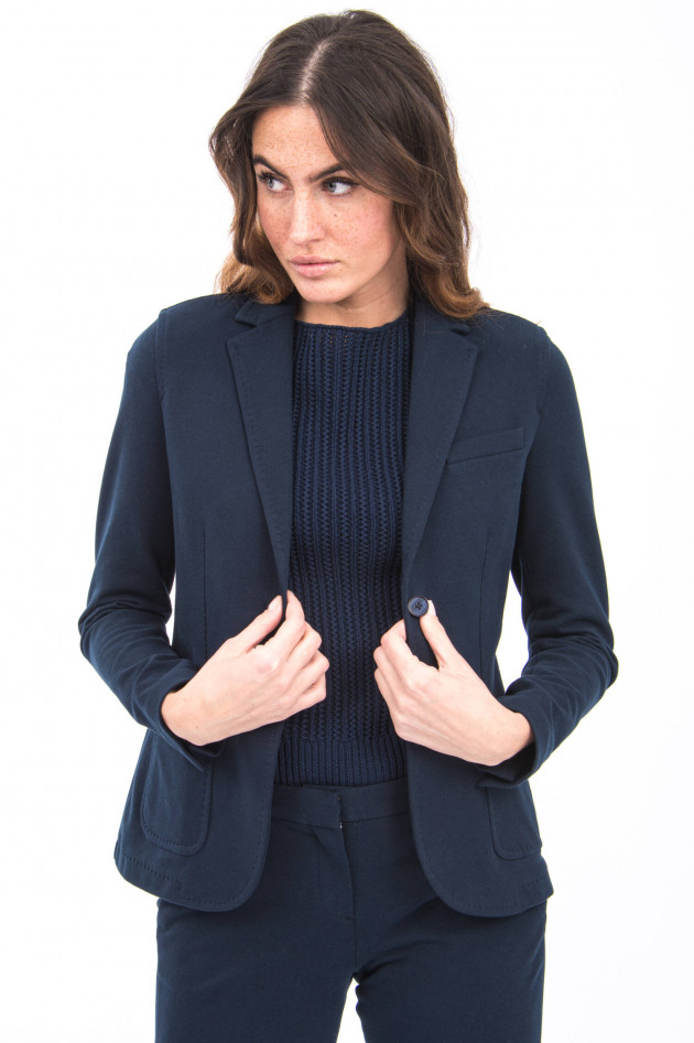 Circolo 1901 Jerseyblazer mit Ziersteppung in Navy