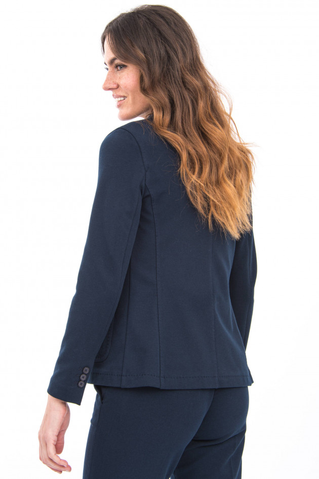 Circolo 1901 Jerseyblazer mit Ziersteppung in Navy