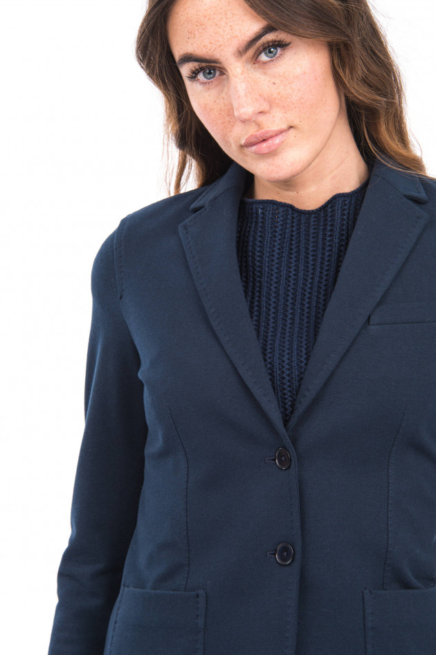 Circolo 1901 Jerseyblazer mit Ziersteppung in Navy