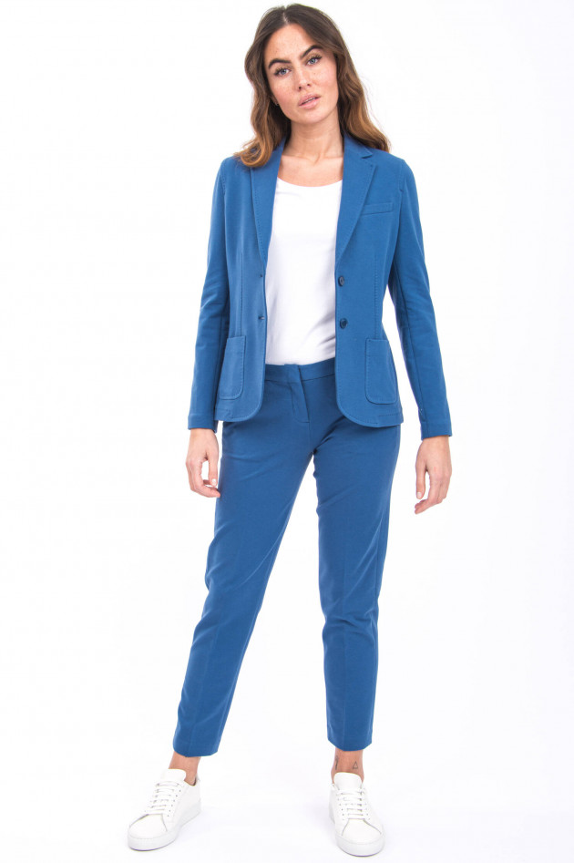 Circolo 1901 Jerseyblazer mit Ziersteppung in Indigoblau