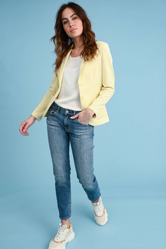 Circolo 1901 Oxford Doppelreiher-Blazer in Pastelgelb