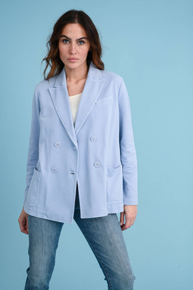 Circolo 1901 Oxford Doppelreiher-Blazer in Pastelblau